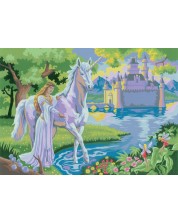 Σετ ζωγραφικής με ακρυλικά χρώματα Royal -Μονόκερος, 39 x 30 εκ -1