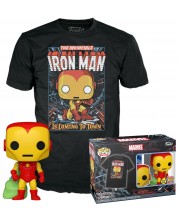 Σετ Funko POP! Collector's Box: Marvel - Holiday Iron Man (Glows in the Dark) -1