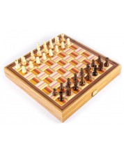 Σετ Manopoulos 4 σε 1-Σκάκι, Τάβλι, Γκρινιάρης, Φίδια και σκάλες, Πορτοκάλι -1