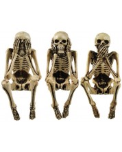 Σετ αγαλματίδια Nemesis Now Adult: Gothic - Three Wise Skeletons, 10 cm -1