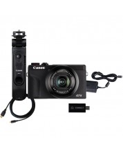 Συμπαγής φωτογραφική μηχανή Canon - Powershot G7 X III,+ για streaming, μαύρο -1