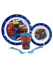 Σετ φαγητού  Stor - Micro, Spiderman Midnight Flyer, 5 τεμαχίων  -1