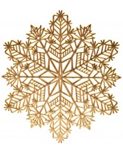 Σουπλά     ADS - Snowflake, 38 cm, χρυσό -1