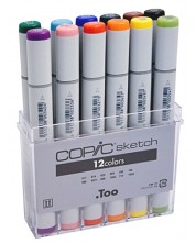 Σετ μαρκαδόρων Too Copic Sketch - 12 χρωμάτων -1
