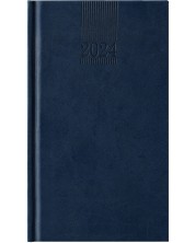 Δερμάτινο σημειωματάριο τσέπης-ατζέντα Polo - Μπλε, 2024