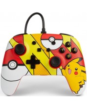 Controller PowerA - Enhanced,ενσύρματο, για Nintendo Switch, Pokemon: Pikachu Pop Art