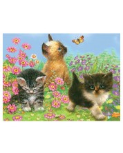 Σετ για σχέδιο με χρωματιστά μολύβια Royal - Kittens, 22 x 30 cm