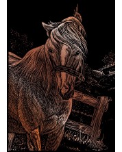 Σετ χαρακτικής Royal Copper - Άλογο, 13 x 18 εκ -1