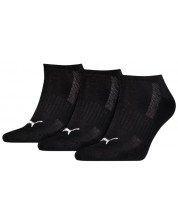 Σετ κάλτσες Puma - Cushioned Sneaker, 3 ζευγάρια, μαύρες