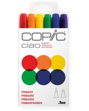 Σετ μαρκαδόρων  Too Copic Ciao - Βασικοί τόνοι, 6 χρώματα -1
