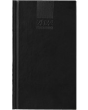 Δερμάτινο σημειωματάριο τσέπης-ατζέντα Polo - Μαύρο, 2024