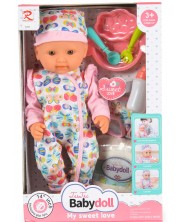 Σετ Tutu Love - Κούκλα μωρού με αξεσουάρ, ροζ, 36 cm -1