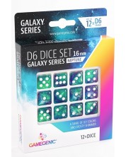 Σετ ζάρια Gamegenic: Galaxy Series - Neptune, 12 τεμάχια