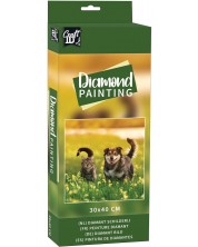 Σετ ζωγραφικής με χάντρες Grafix - Γάτα και σκύλος -1