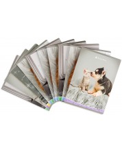 Σετ 10 τετράδια Elisa Sweet Pets - A5, 62 φύλλα, ποικιλία