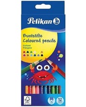 Σετ χρωματιστά τριγωνικά μολύβια Pelikan –  12 χρωμάτων -1