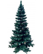 Χριστουγεννιάτικο δέντρο  Alpina - Χιονισμένο πεύκο με κουκουνάρια, 120 cm, Ф 55 cm, πράσινο -1