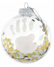 Χριστουγεννιάτικη μπάλα για μωρουδιακά αποτυπώματα  Baby Art -  διαφανής
