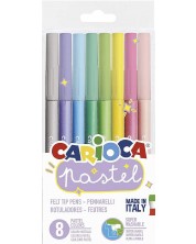 Σετ μαρκαδόροι Carioca Pastel - 8 χρώματα -1