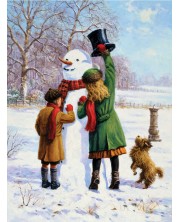 Σετ για ζωγραφική με ακρυλικά χρώματα Royal  - Χιονάνθρωπος, 22x30 εκ -1