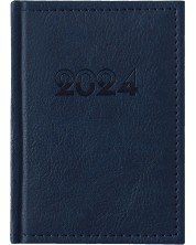 Δερμάτινο σημειωματάριο τσέπης Casanova - Μπλε, 2024