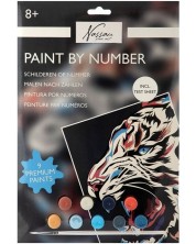 Σετ ζωγραφικής με αριθμούς  Grafix - Τίγρη