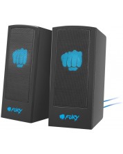Ηχοσύστημα  Fury - Speaker, 2 τεμάχια 2.0, μαύρο -1