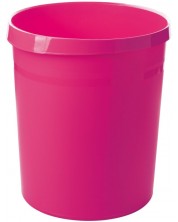 Κάδος απορριμμάτων Han Grip Trend - πλαστικό, 18 λίτρων, ροζ -1