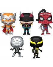 Σετ φιγούρες  Funko POP! Marvel: Spider-Man - Prodigy, The Hornet, Prince of Arachne, Spider-Armor MK I, Spider-Armor MK II (Amazon Exclusive)