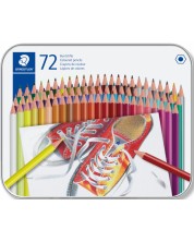 Χρωματιστά μολύβια Staedtler Comic 175 - 72 χρώματα, σε μεταλλικό κουτί