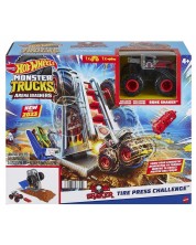 Σετ  Hot Wheels Monster Trucks - παγκόσμια αρένα,Tire Press Challenge -1