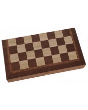Σετ σκάκι και τάβλι  Manopoulos - Χρώμα Wenge, 48 x 26 cm -1