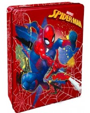 Σετ χρωματισμού σε μεταλλικό κουτί Multiprint - Spider-Man