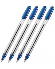 Σετ στυλό Corvina Teknoball - 1,0 mm, 4 τεμάχια, μπλε -1