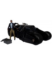 Σετ φιγούρες  δράσης McFarlane DC Comics: Batman - Lucius Fox & Tumbler (Gold Label)