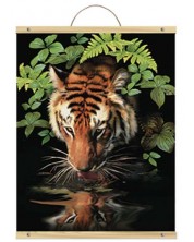 Σετ ζωγραφικής με ακρυλικά χρώματα  Royal - Τίγρης, 31 х 41 cm