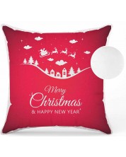Χριστουγεννιάτικο μαξιλάρι Amek Toys - Merry Christmas, κόκκινο -1