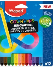 Σετ με χρωματιστά μολύβια  Maped Color Peps - Infinity, 12 χρώματα -1