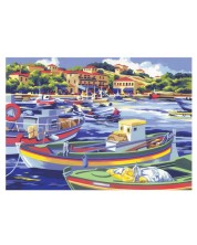 Σετ ζωγραφικής με ακρυλικά χρώματα Royal - Λιμάνι, 39 х 30 cm -1
