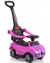 Αυτοκίνητο με λαβή Moni - Rider, ροζ -1