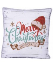 Χριστουγεννιάτικο μαξιλάρι Amek Toys - Merry Christmas, λευκό -1