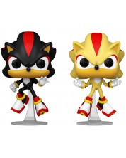 Σετ Φιγούρες Funko POP! Games: Sonic The Hedgehog - Shadow &Super Shadow (Glows in the Dark) (Special Edition) -1