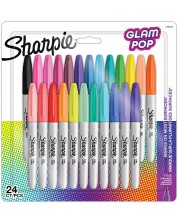 Σετ μόνιμων μαρκαδόρων Sharpie Glam Pop - F,24 χρώματα -1