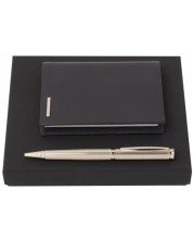 Комплект химикалка и тефтер Hugo Boss Sophisticated - Μαύρο και χρυσό