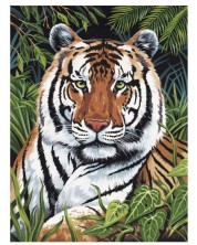 Σετ ζωγραφικής με ακρυλικά χρώματα Royal - Τίγρεις, 23 х 30 cm -1