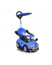 Αυτοκίνητο για ώθηση με λαβή Moni  - Paradise,μπλε -1