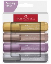 Σετ υπογραμμιστών Faber-Castell 1546 - 4 χρώματα, μεταλλικά