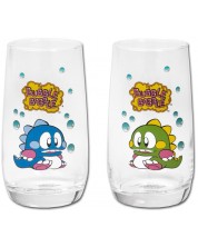 Σετ ποτήρια νερού  ItemLab Games: Bubble Bobble - Bub and Bob -1