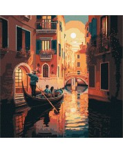 Σετ ζωγραφικής με αριθμούς  Ideyka - Βενετία, 40 х 40 cm -1