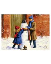 Σετ ζωγραφικής με ακρυλικά χρώματα Royal - Χιονάνθρωπος, 39 х 30 cm -1